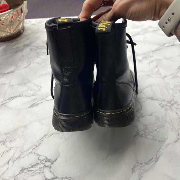 Black Dr. Martens lace up combat boot - Picture 4 of 6